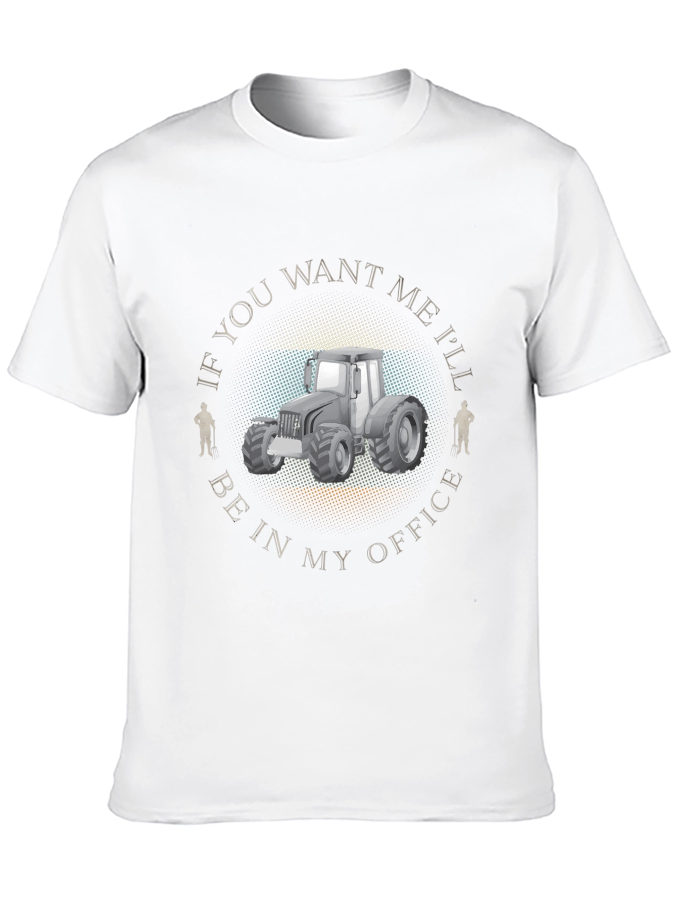 Farmers Office T-Shirt - Tractor Design