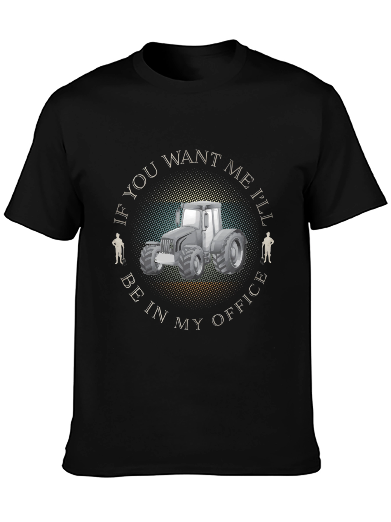 Farmers Office T-Shirt - Tractor Design