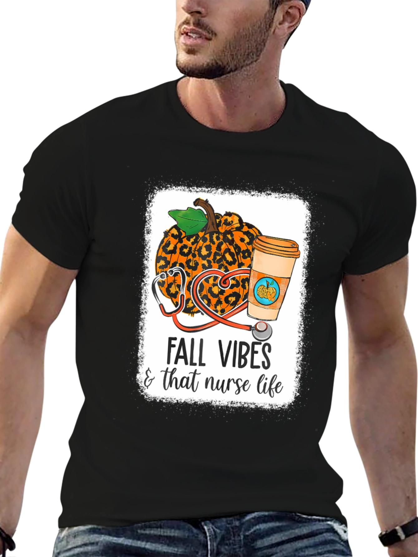 Fall Vibes Nurse Life T-Shirt