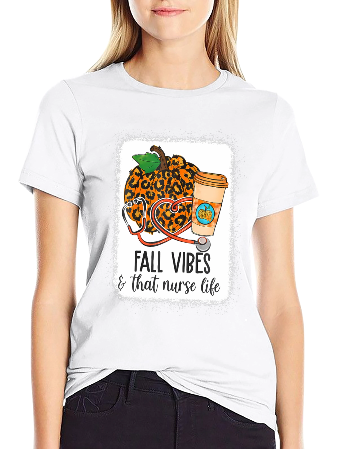Fall Vibes Nurse Life T-Shirt