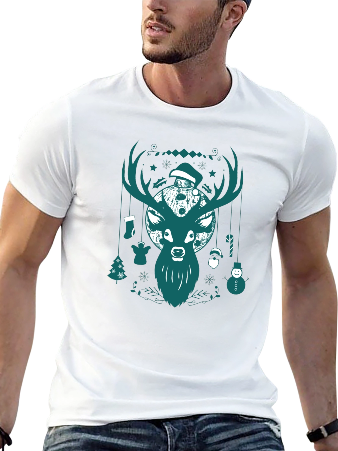Christmas Deer Graphic Tee