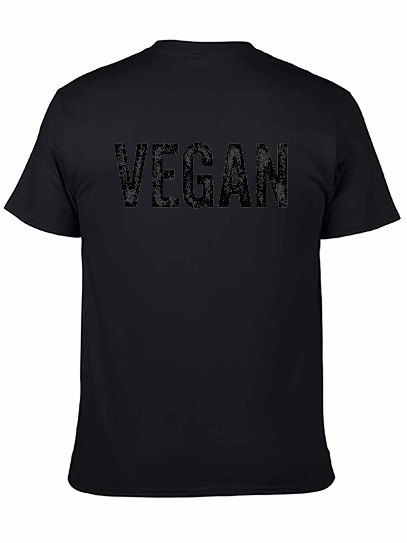 Vegan Statement T-Shirt - Bold Black Graphic Tee