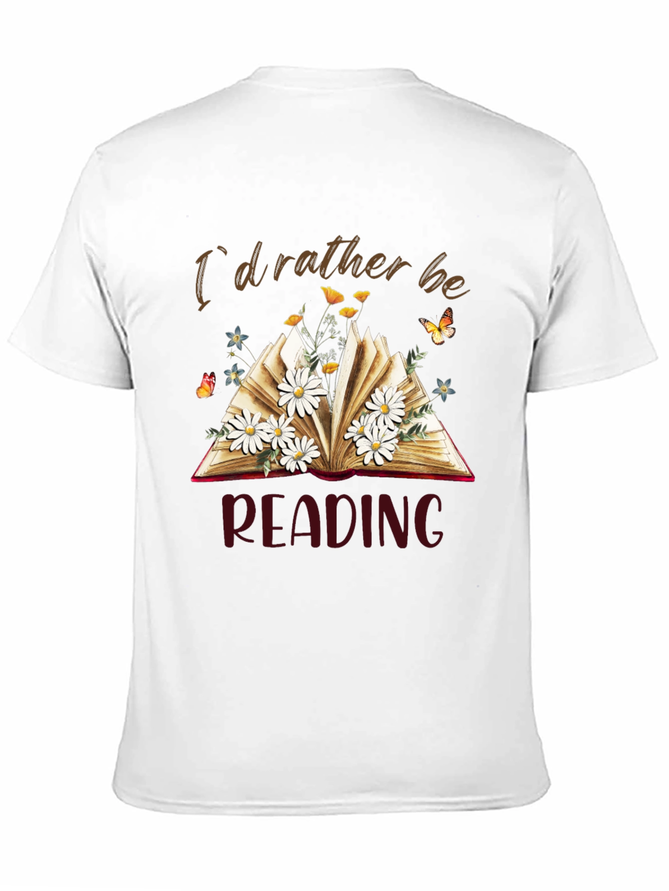 Id Rather Be Reading Black T-Shirt