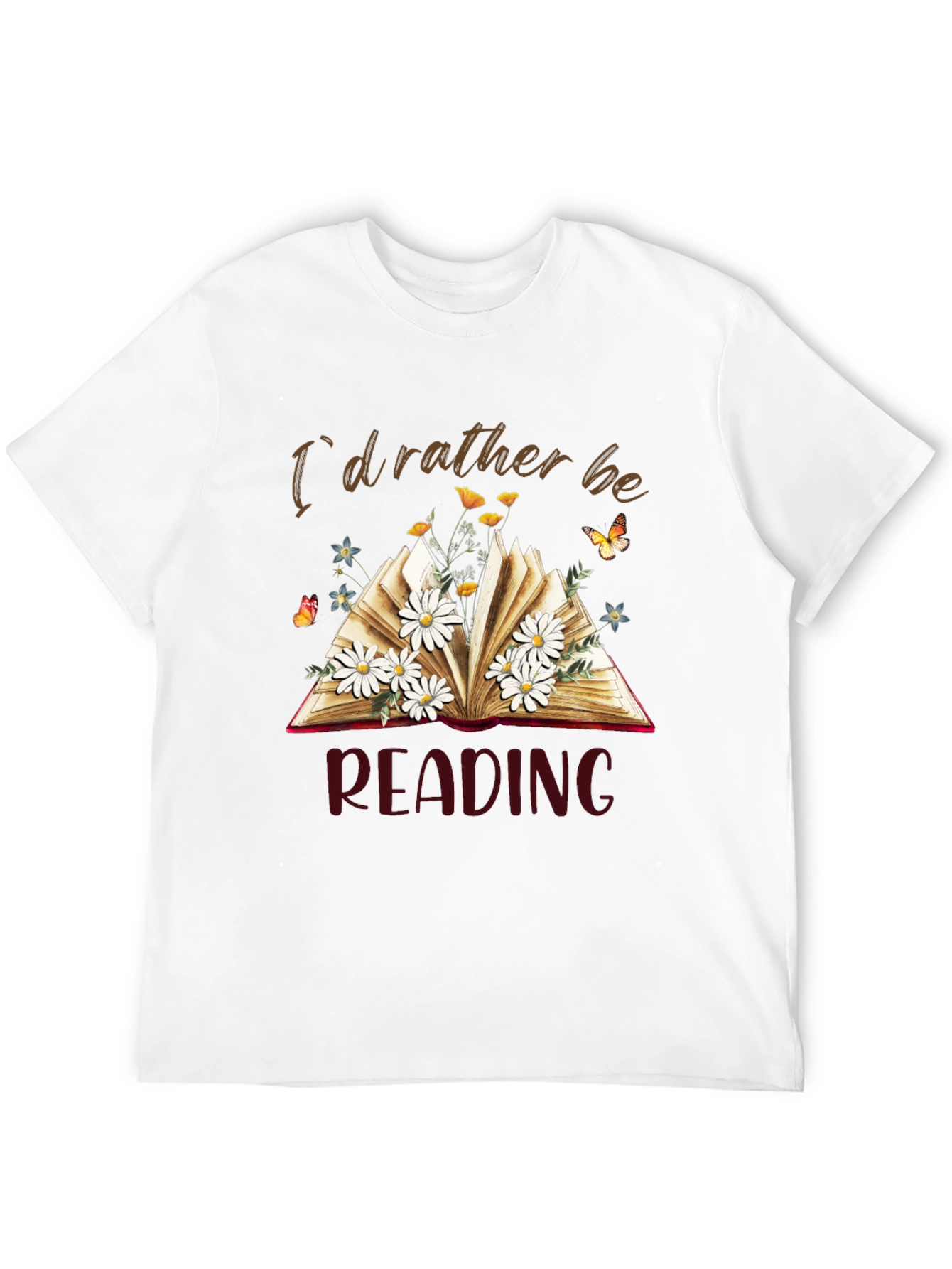 Id Rather Be Reading Black T-Shirt