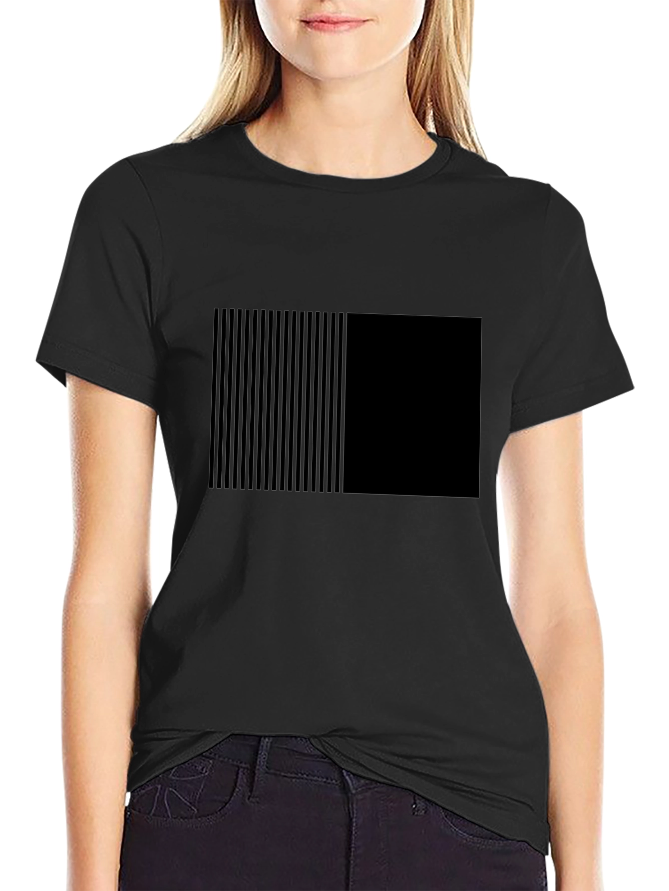 Modern Black Graphic Tee - Striking Design