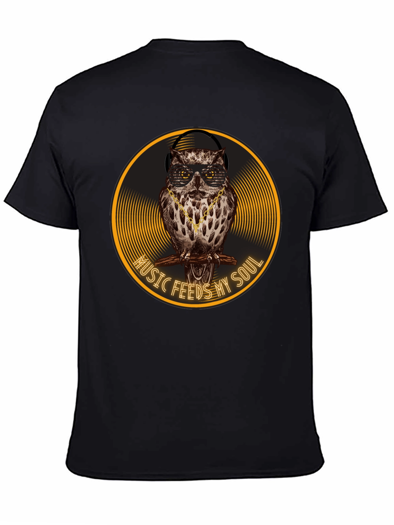 Music Feeds My Soul Owl Graphic Tee