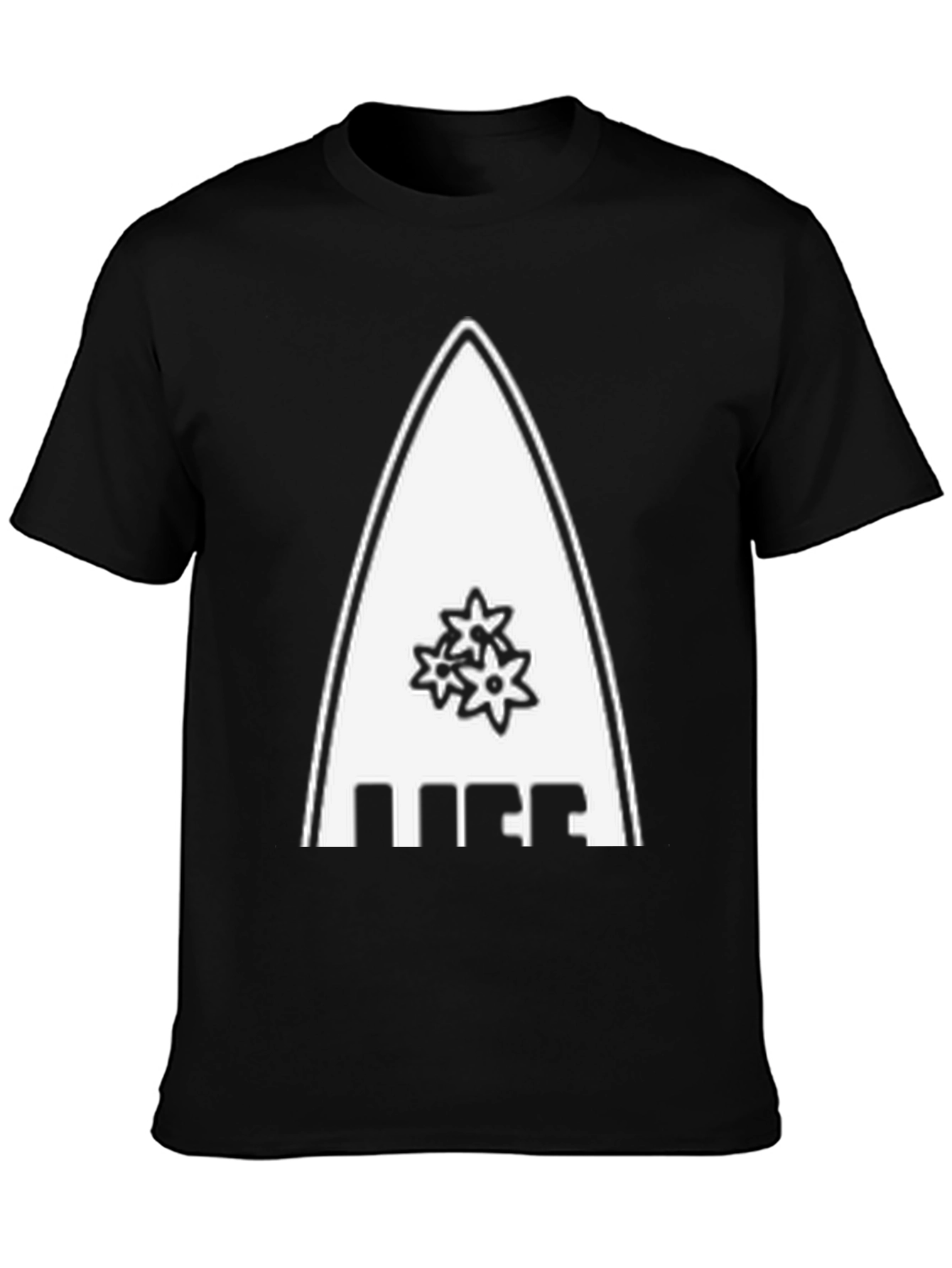 Reef Surfboard Tee - Black Graphic T-Shirt