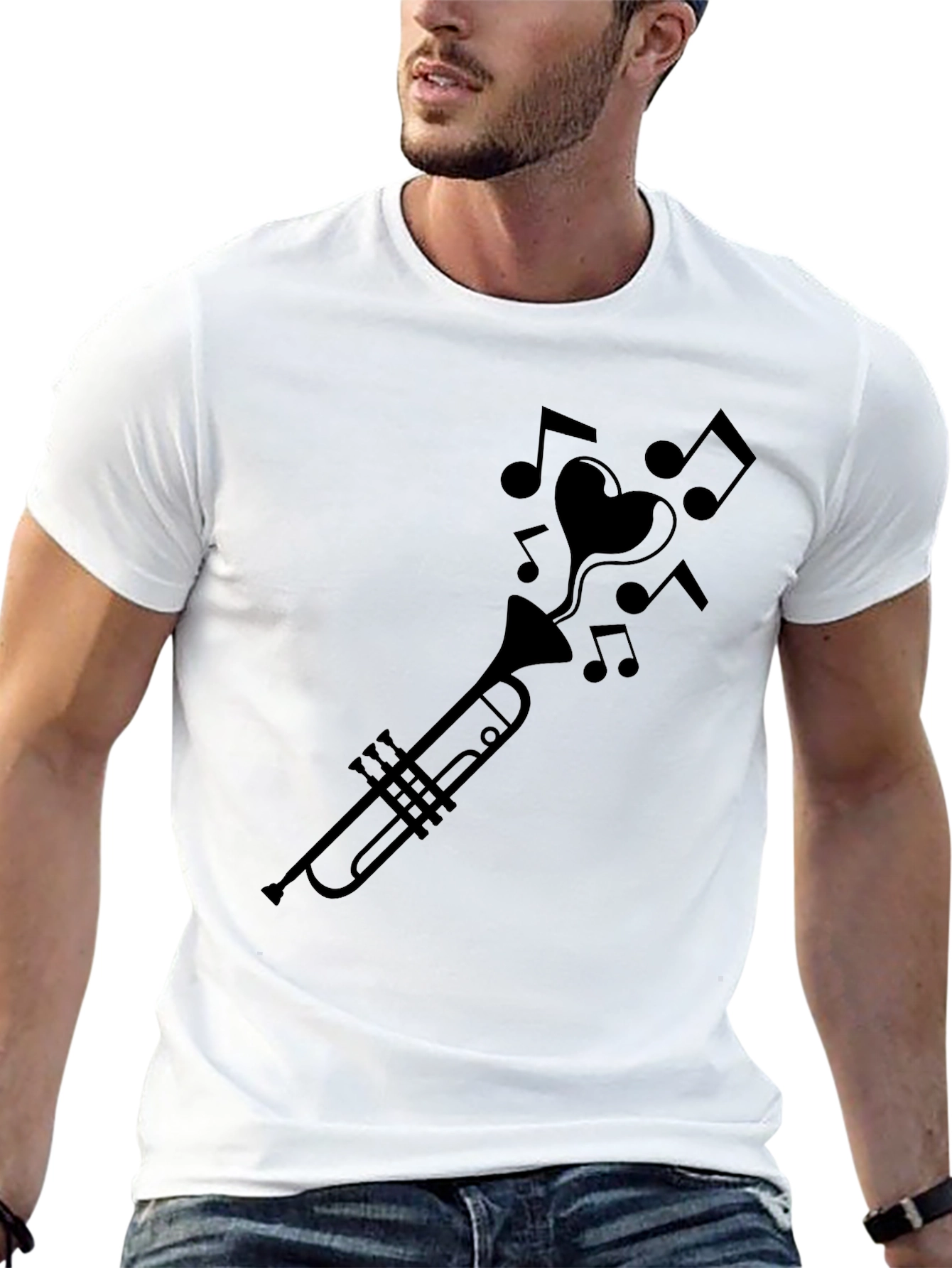 Musical Heartbeat T-Shirt - Trumpet Love!