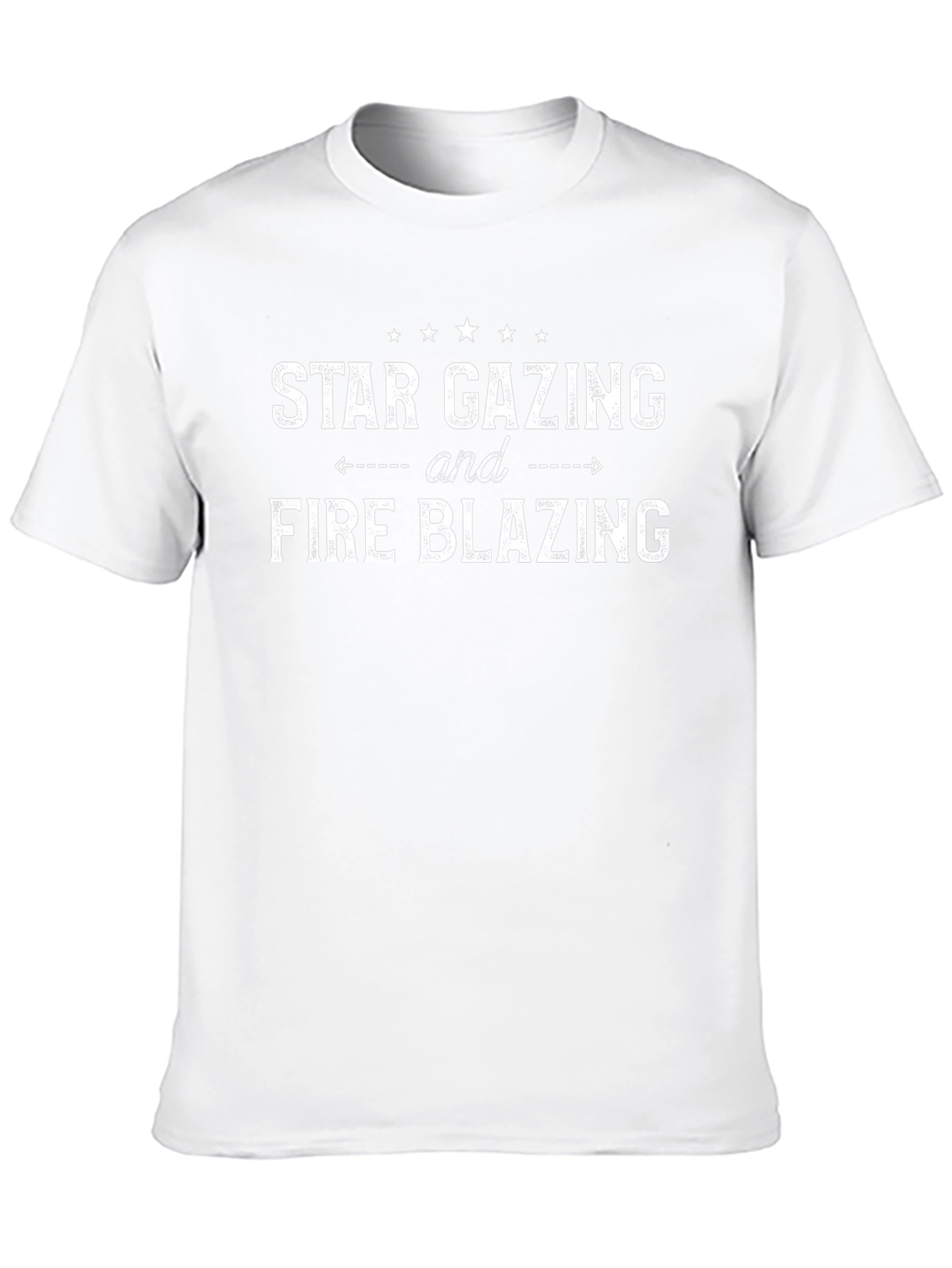 Star Gazing Fire Blazing Graphic T-Shirt