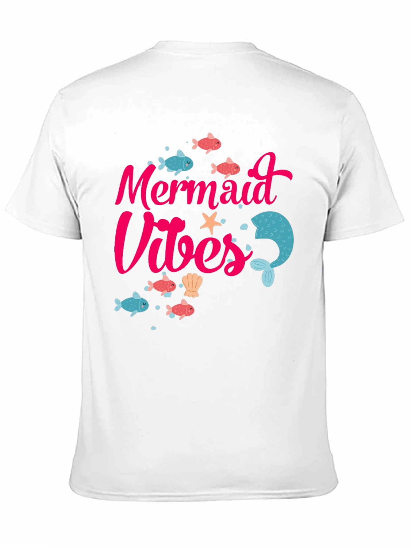 Mermaid Vibes Graphic Tee - Fun Summer T-Shirt