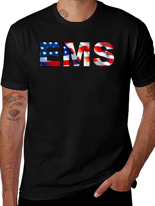 EMS American Flag Graphic T-Shirt