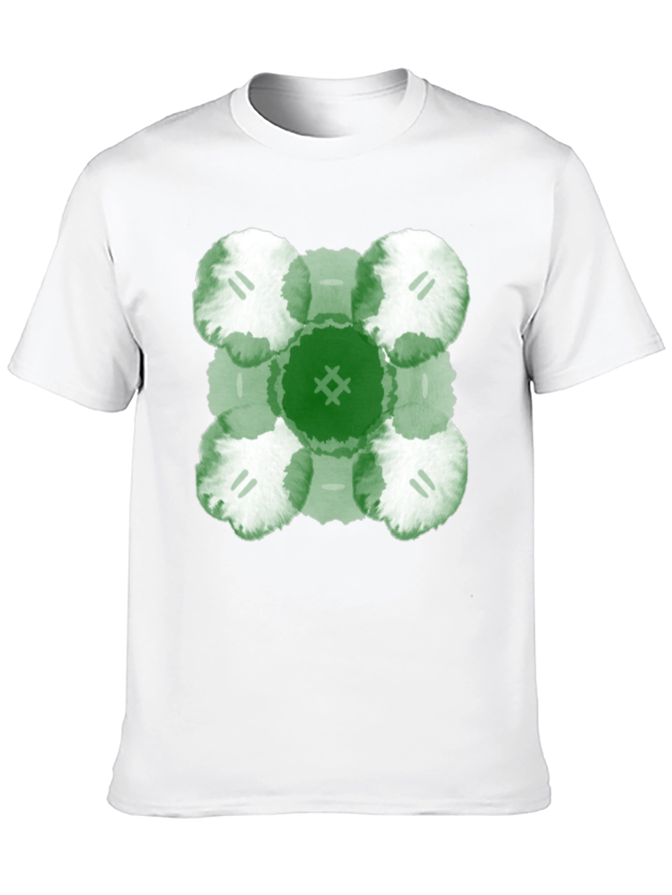 Abstract Green Floral T-Shirt