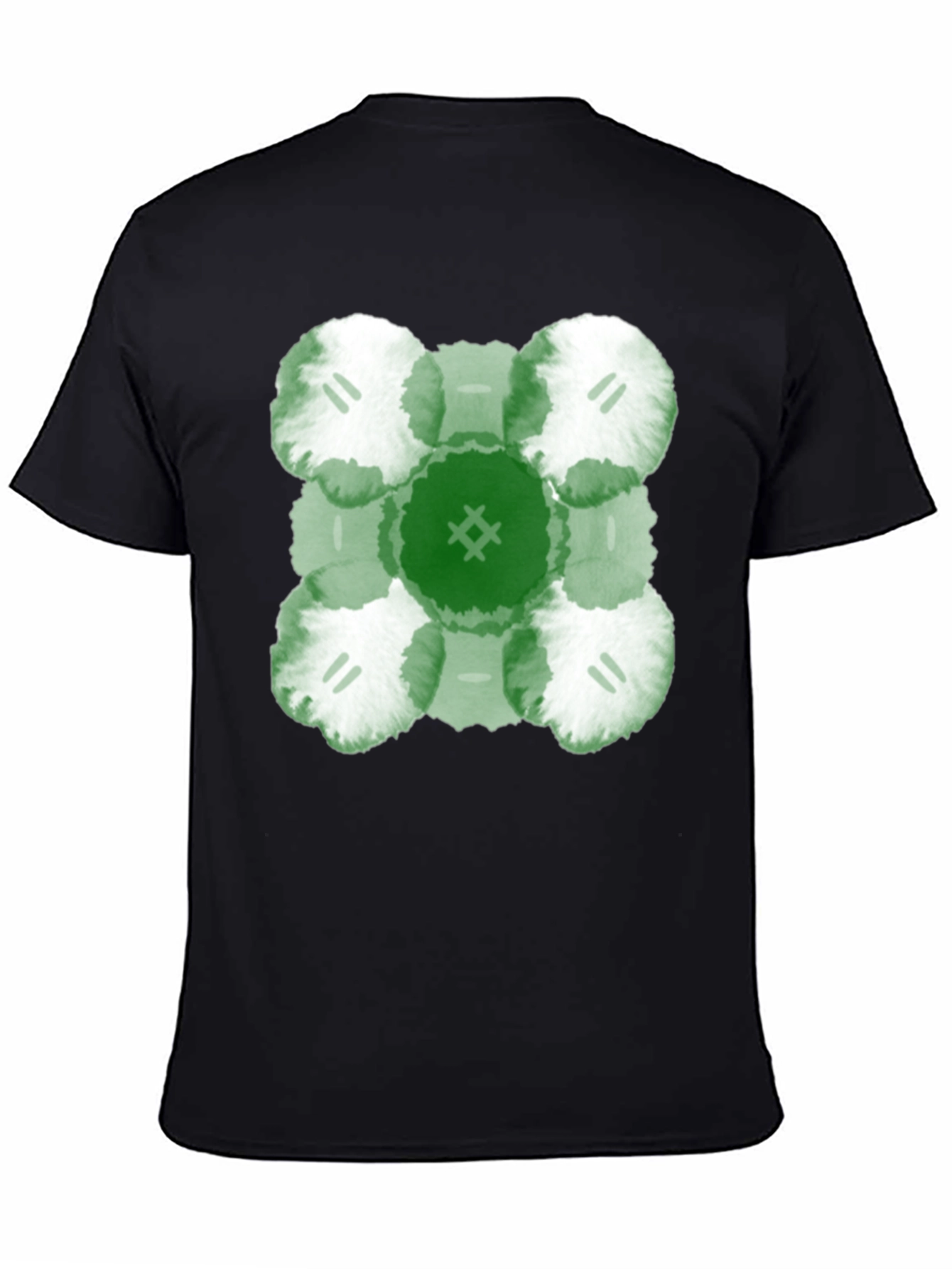 Abstract Green Floral T-Shirt