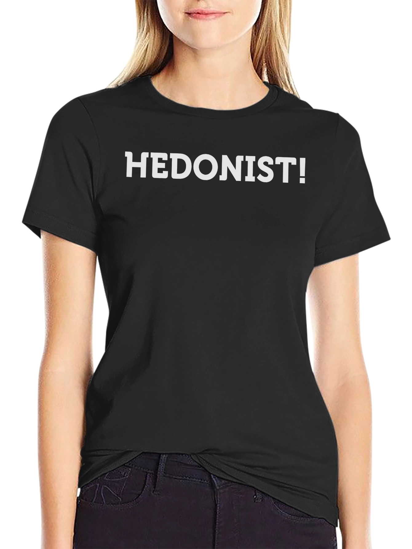 Hedonist! Graphic Tee - Black Casual T-Shirt