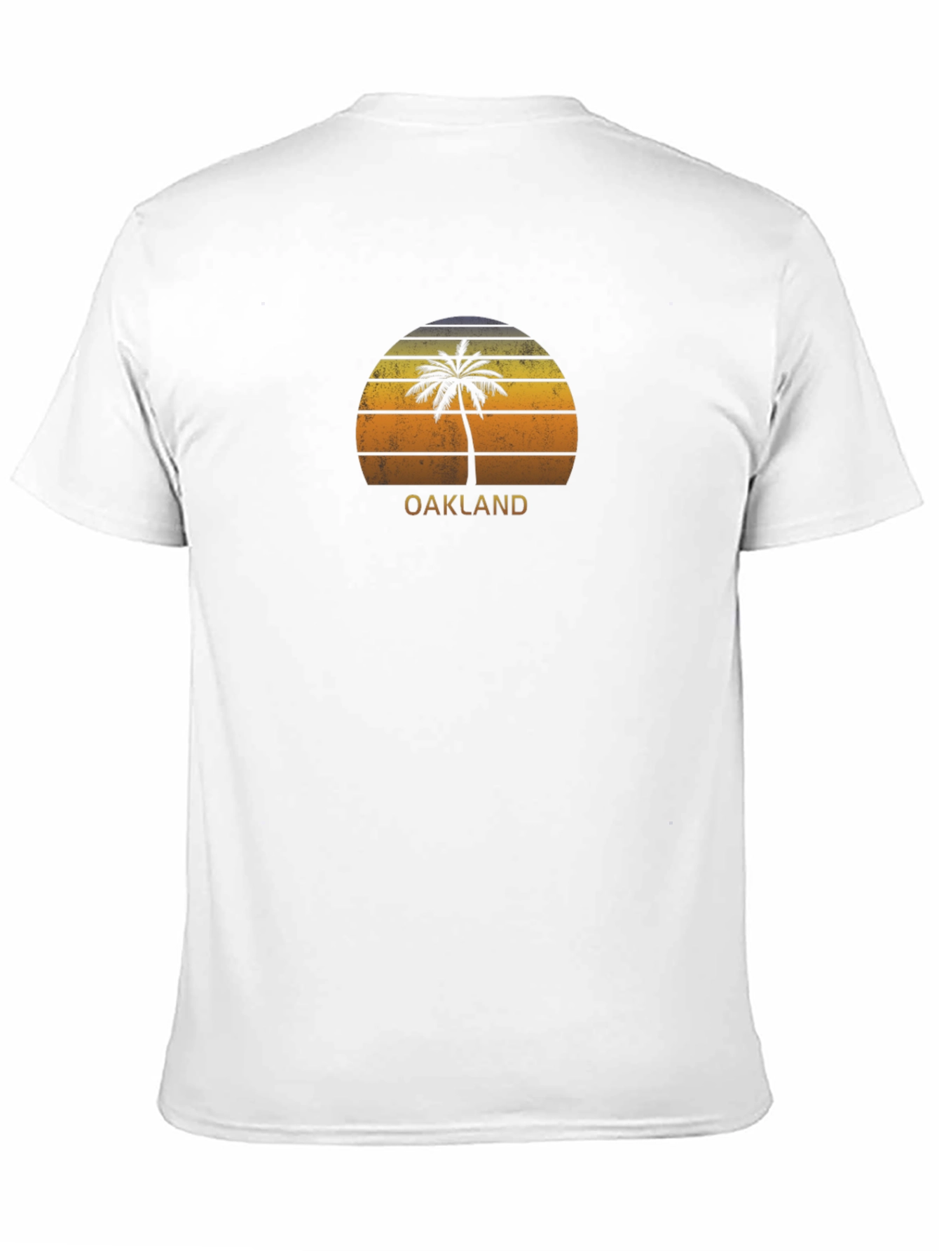 Oakland Palm Tree Retro Sunset Graphic Tee