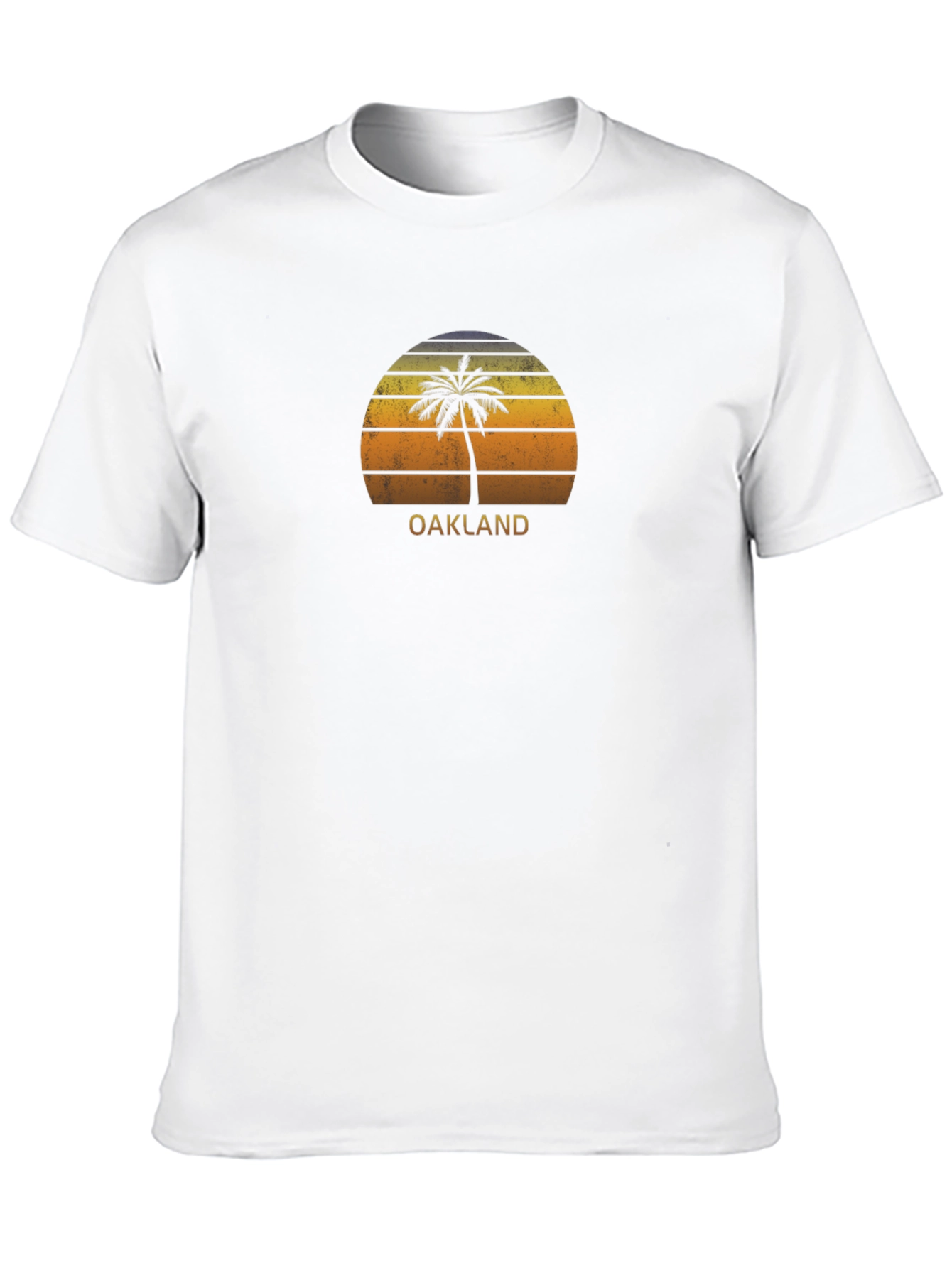 Oakland Palm Tree Retro Sunset Graphic Tee