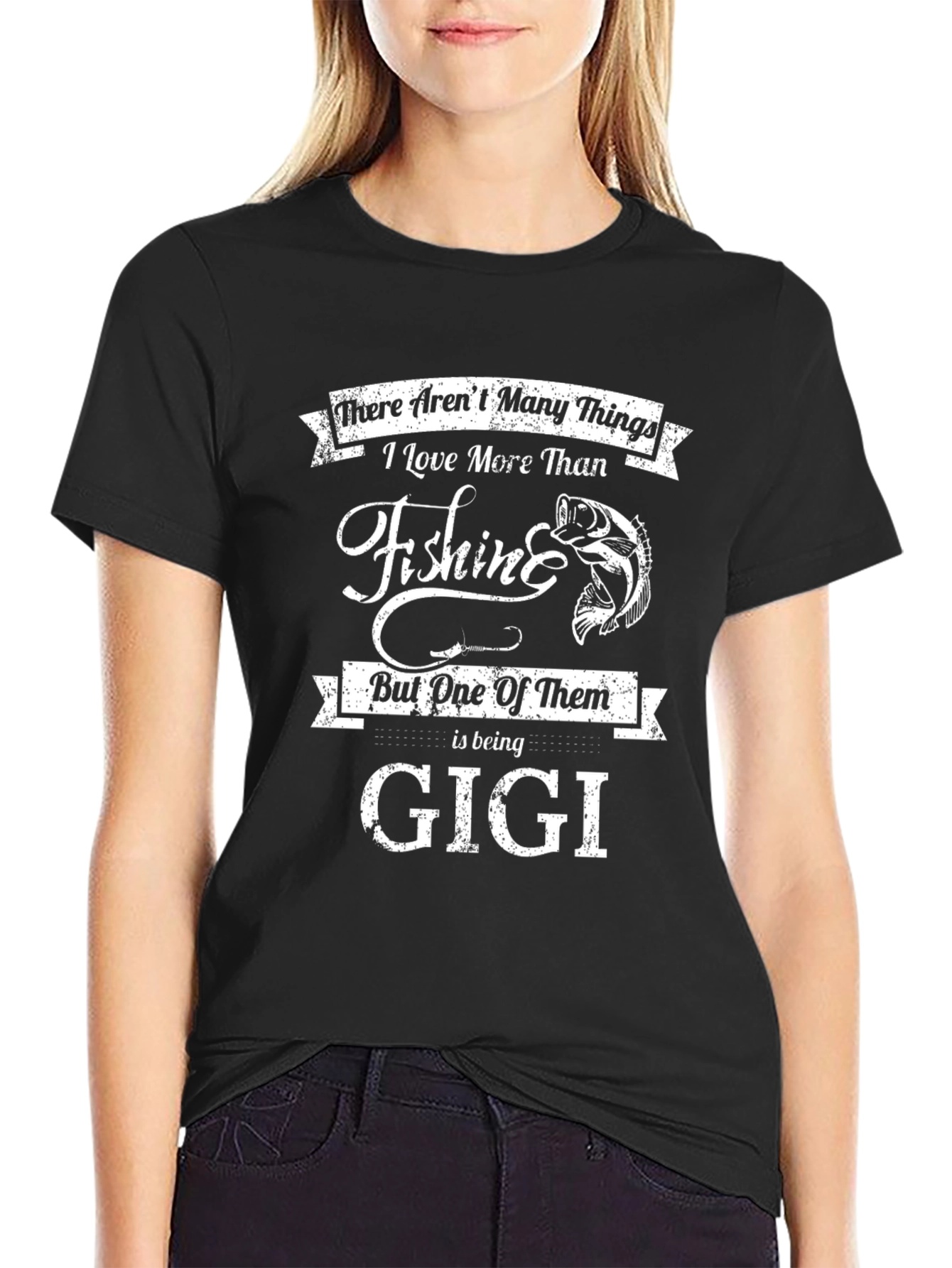 Fishing Gigi Graphic T-Shirt