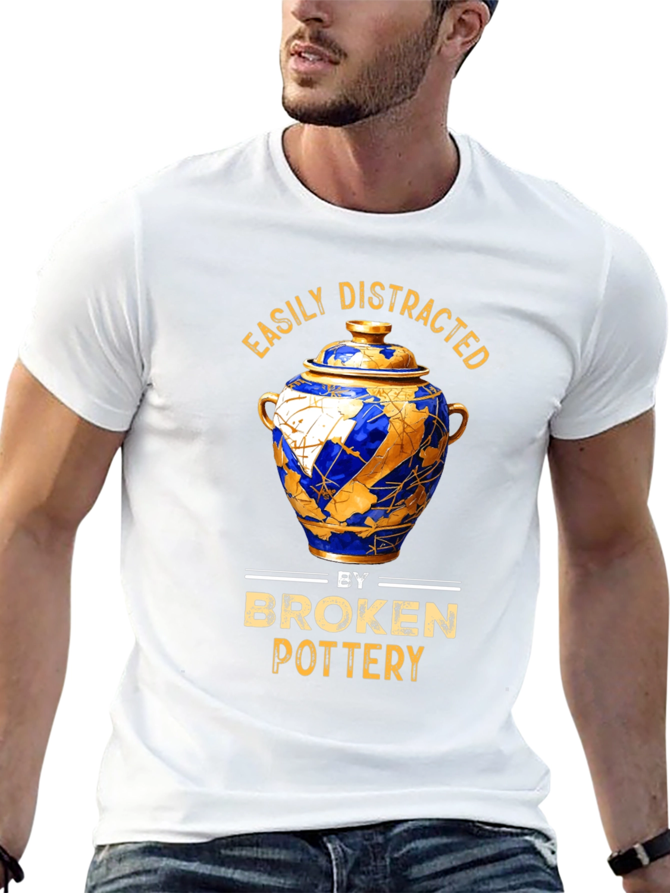Easily Distracted by Broken Pottery T-Shirt