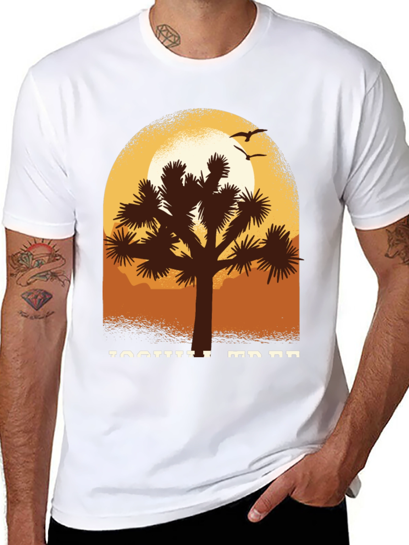 Joshua Tree Graphic Tee - Desert Sunset T-Shirt