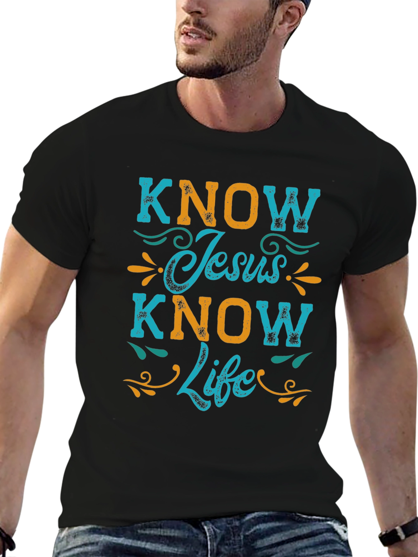 Know Jesus Know Life Graphic T-Shirt