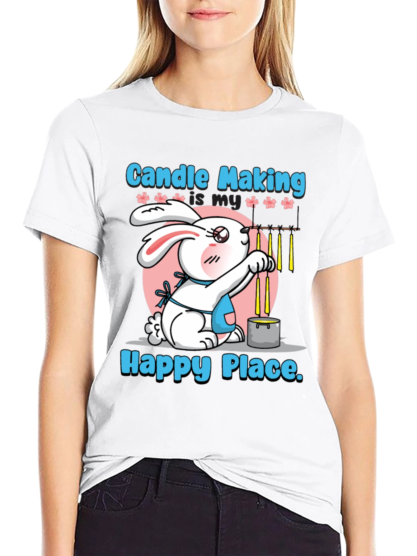 Candle Making Bunny T-Shirt - Craft Lover Tee