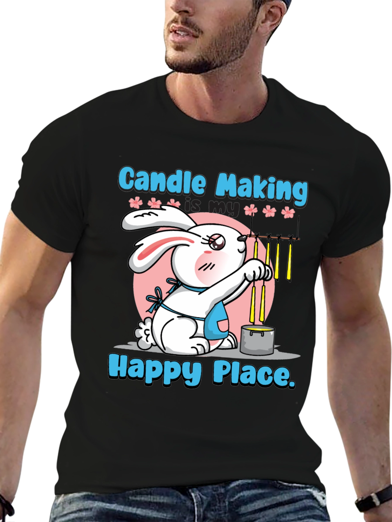 Candle Making Bunny T-Shirt - Craft Lover Tee