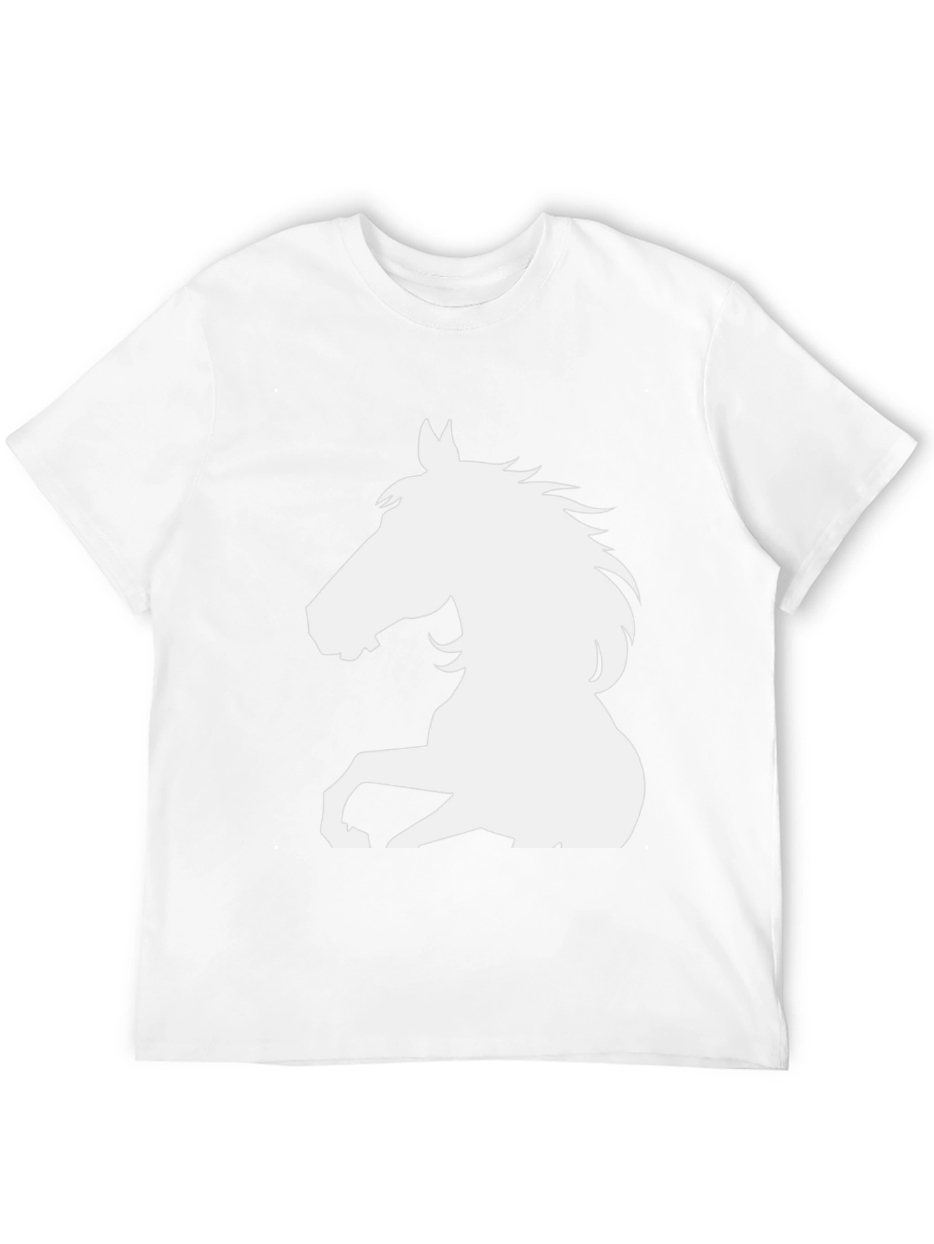 Black Horse Graphic Tee - Mens Casual Top