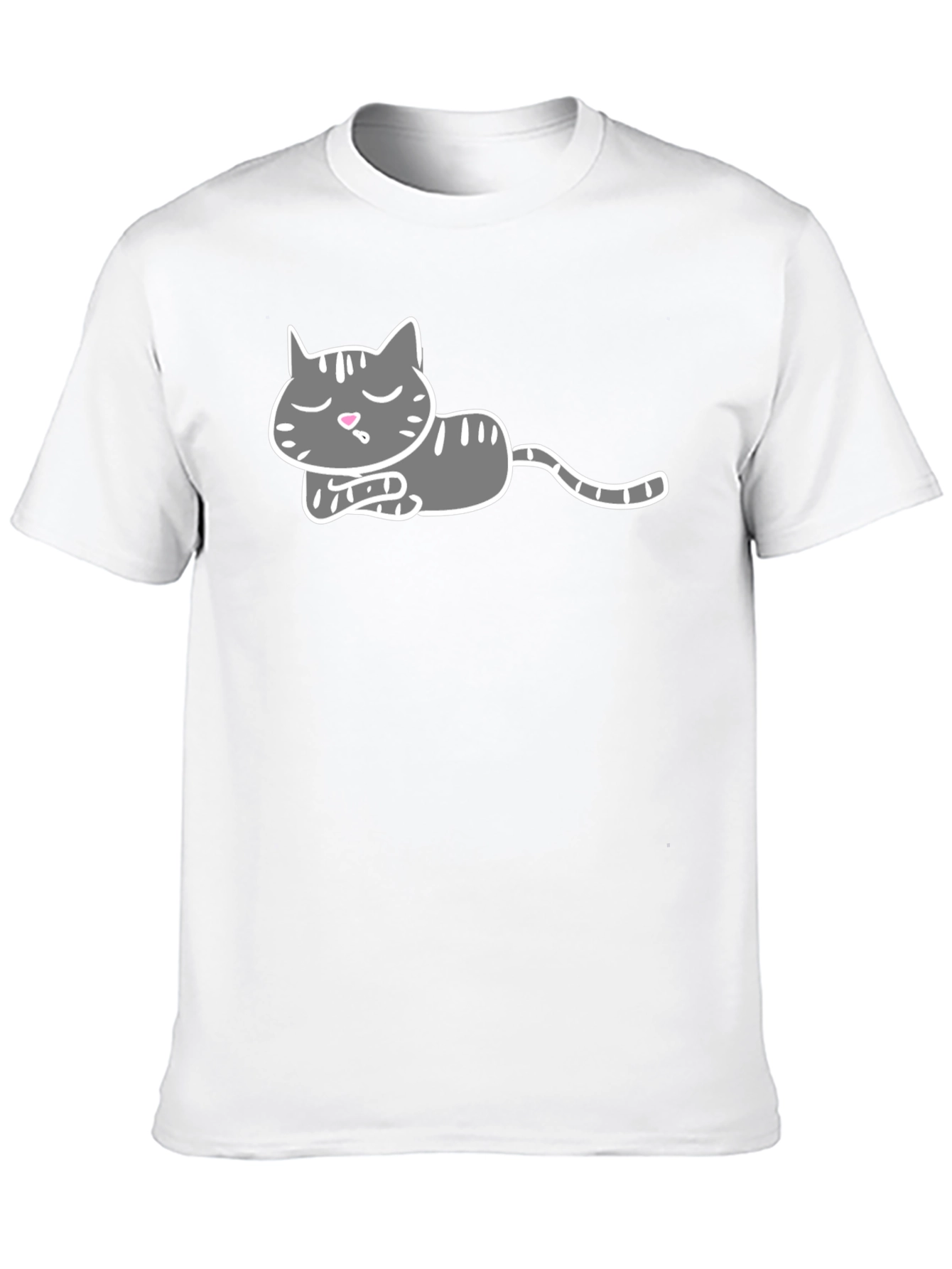 Cute Cat Nap T-Shirt - Relaxed Graphic Tee