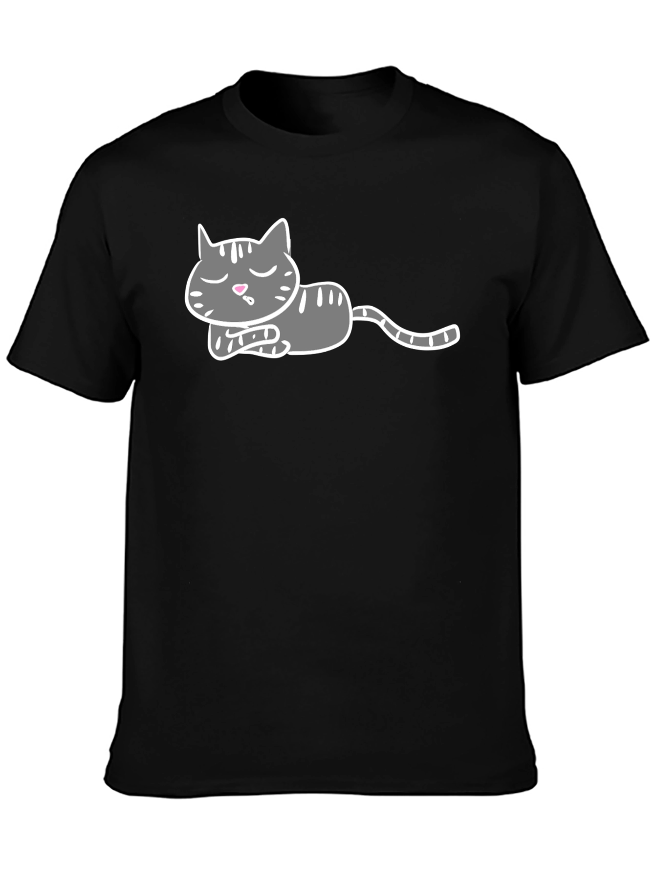 Cute Cat Nap T-Shirt - Relaxed Graphic Tee