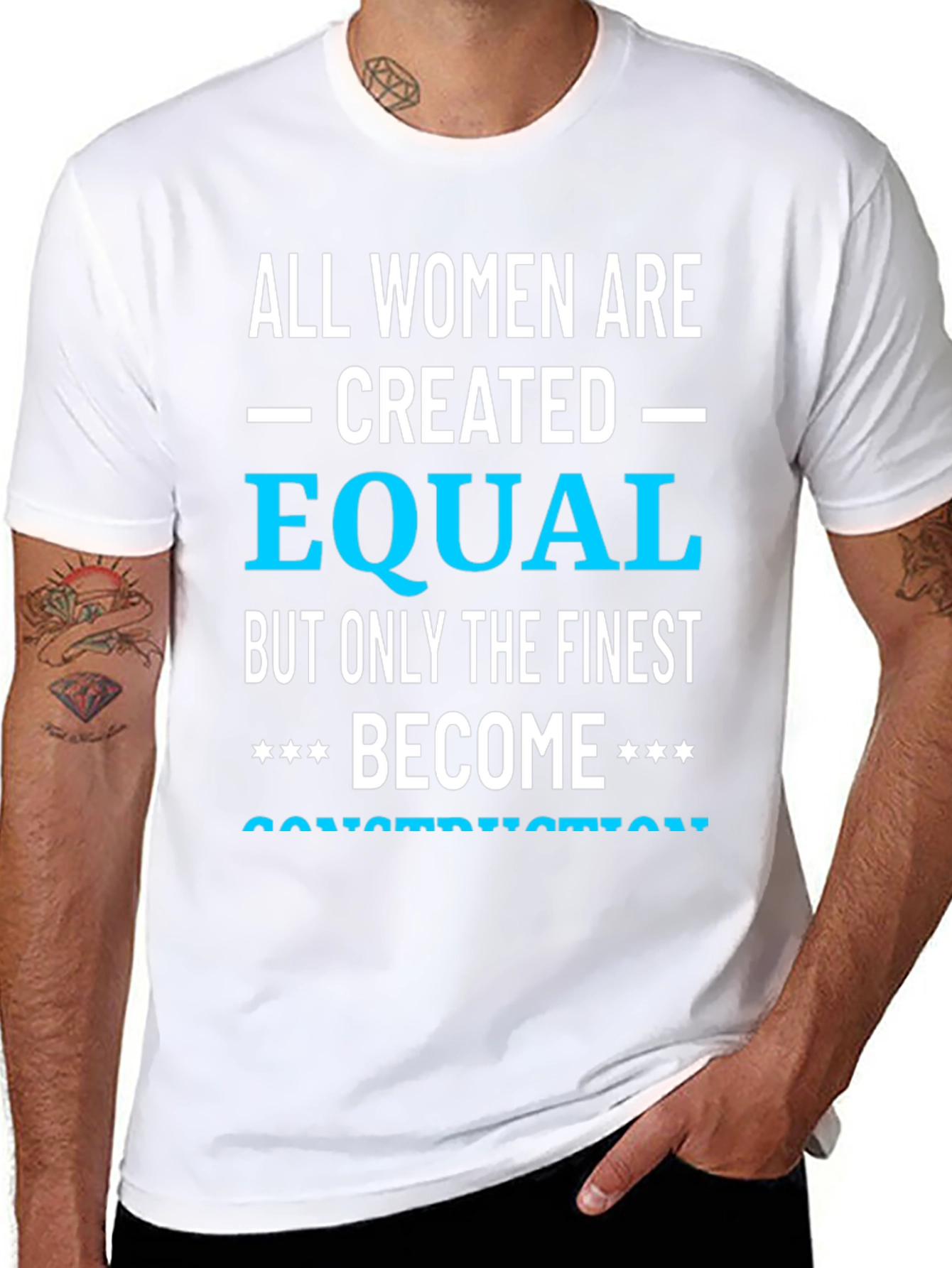 Finest Women Become Construction T-Shirt
