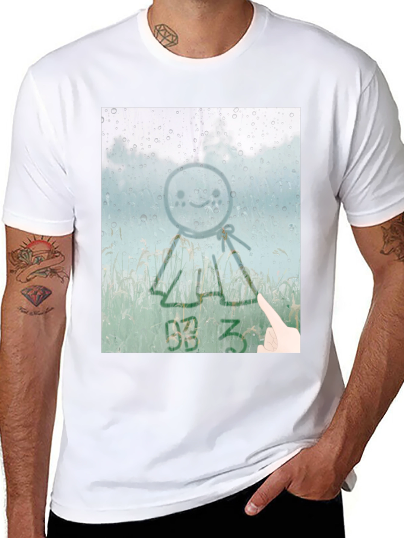 Sunshine Doll Graphic Tee - Black Cotton T-Shirt