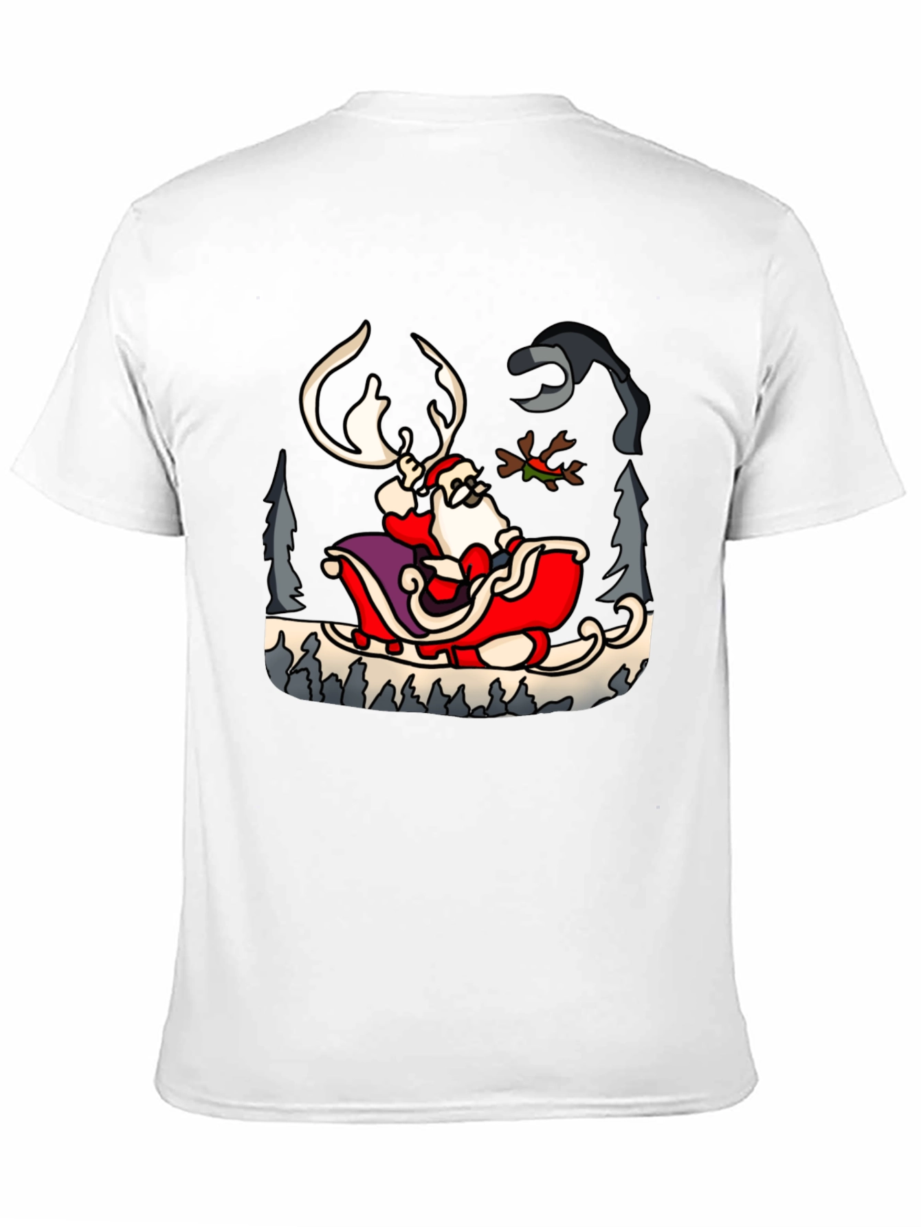 Santas Sleigh Ride Graphic Tee