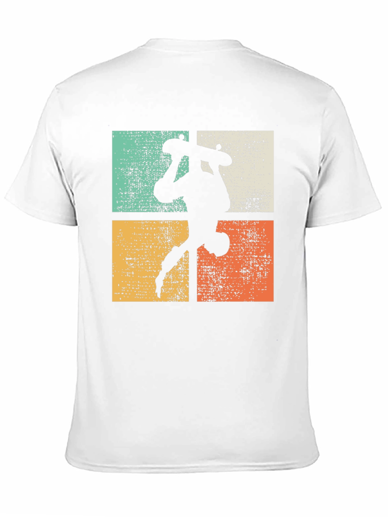 Retro Skateboard Silhouette Graphic Tee