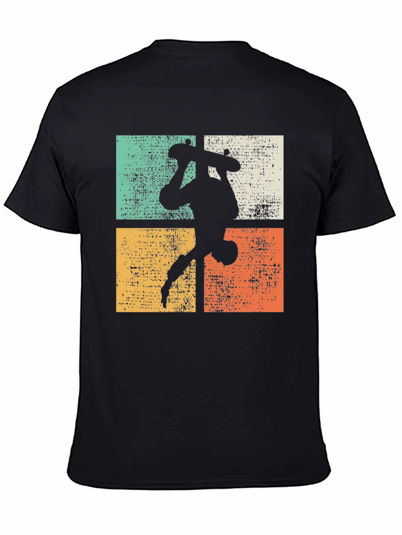 Retro Skateboard Silhouette Graphic Tee