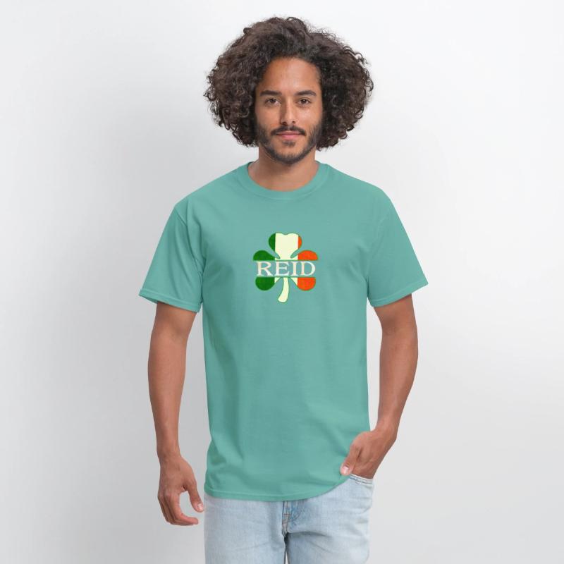 Reid Irish Surname Ireland Flag Shamrock