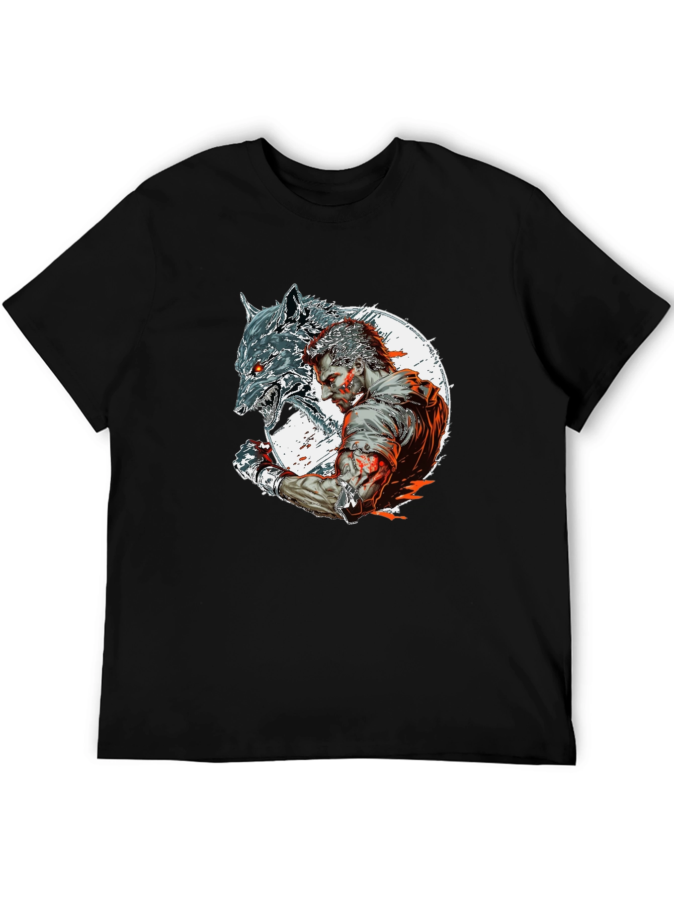 Wolfman Graphic Tee - Black Short Sleeve