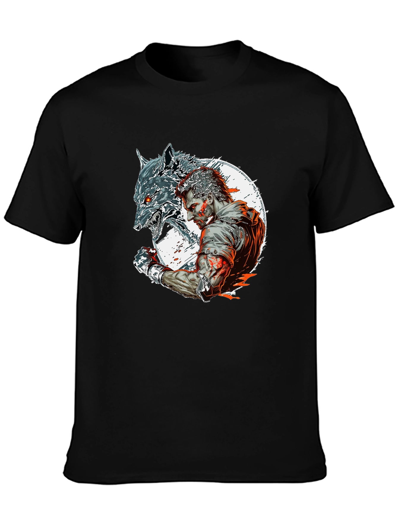 Wolfman Graphic Tee - Black Short Sleeve