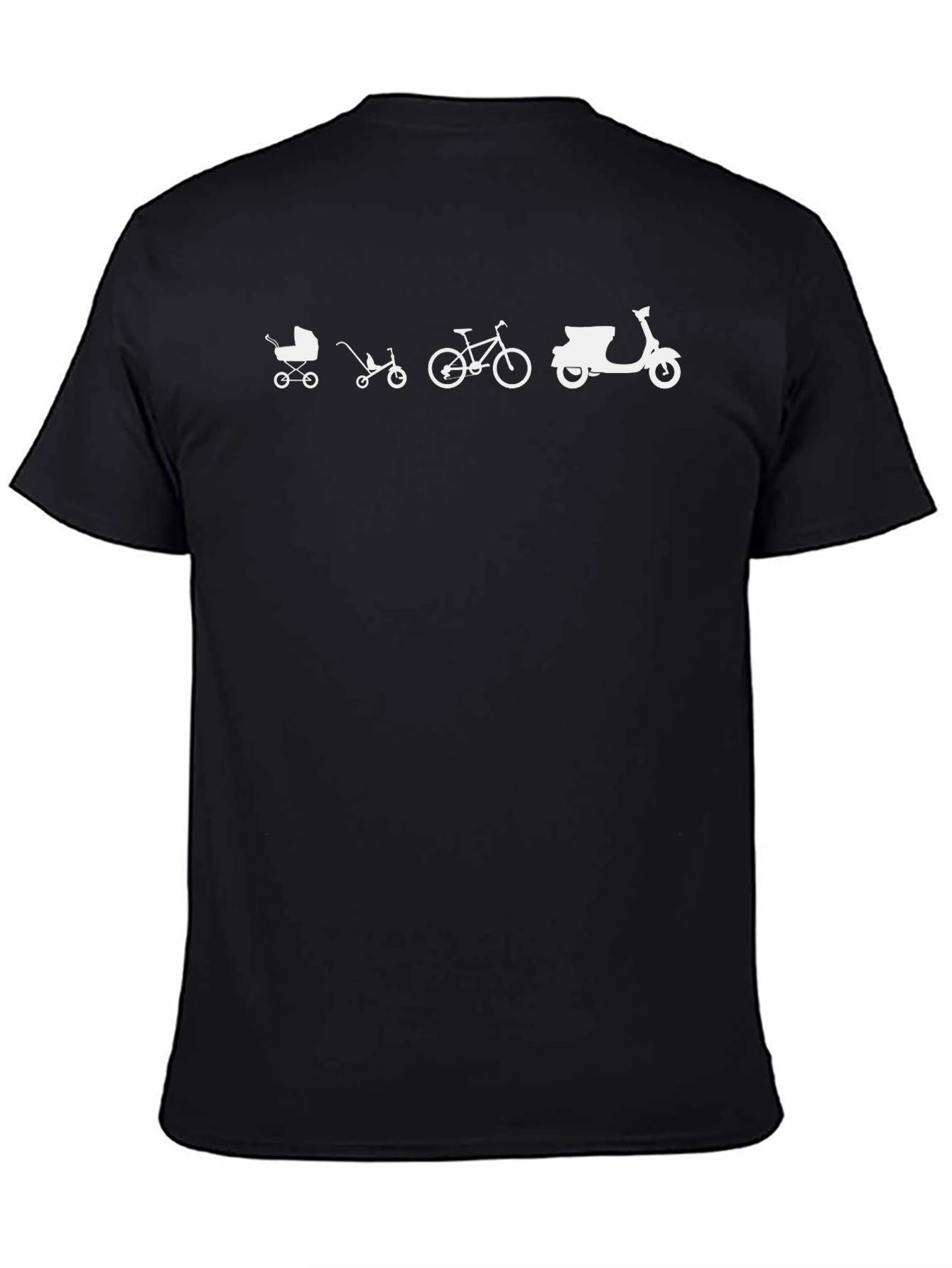 Evolution of Wheels T-Shirt - Black Graphic Tee