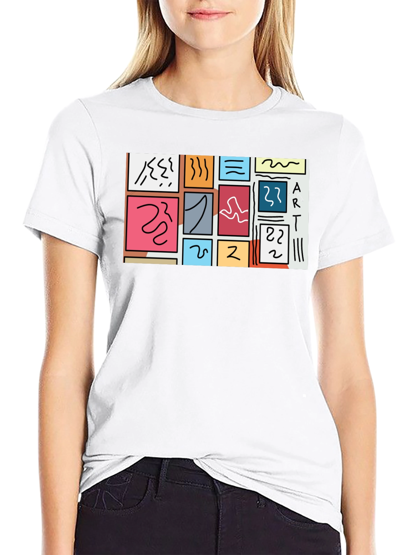 Abstract Art T-Shirt Modern Graphic Tee