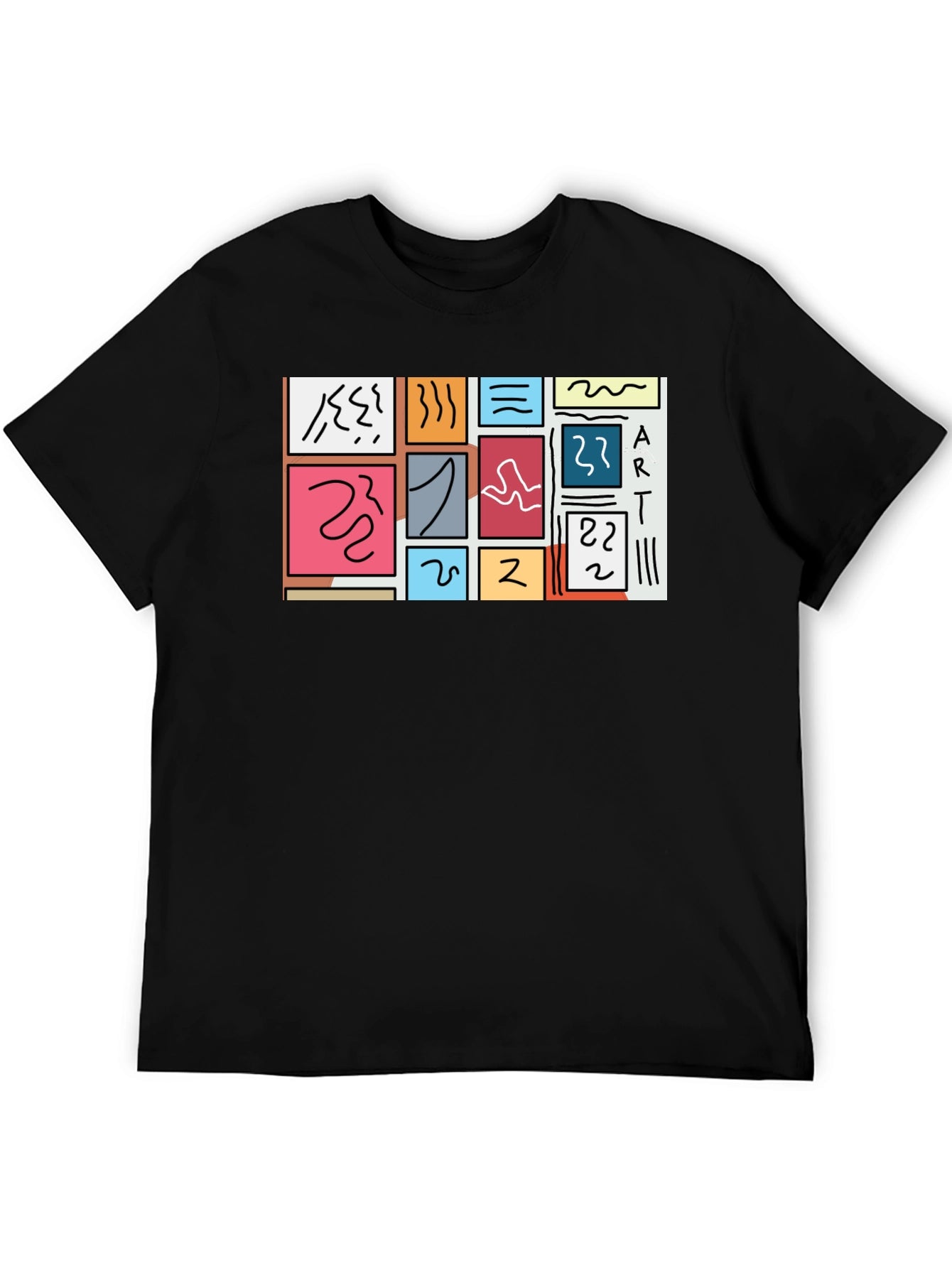 Abstract Art T-Shirt Modern Graphic Tee
