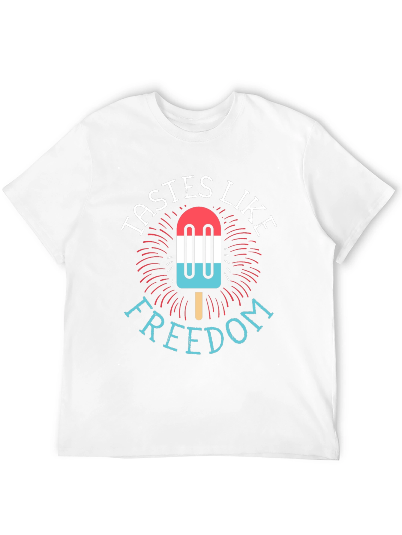Tastes Like Freedom Patriotic Popsicle T-Shirt