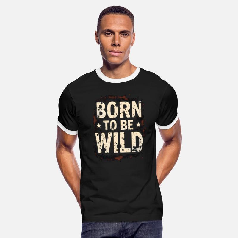 Rugged Style: Distressed Lettering Shirt