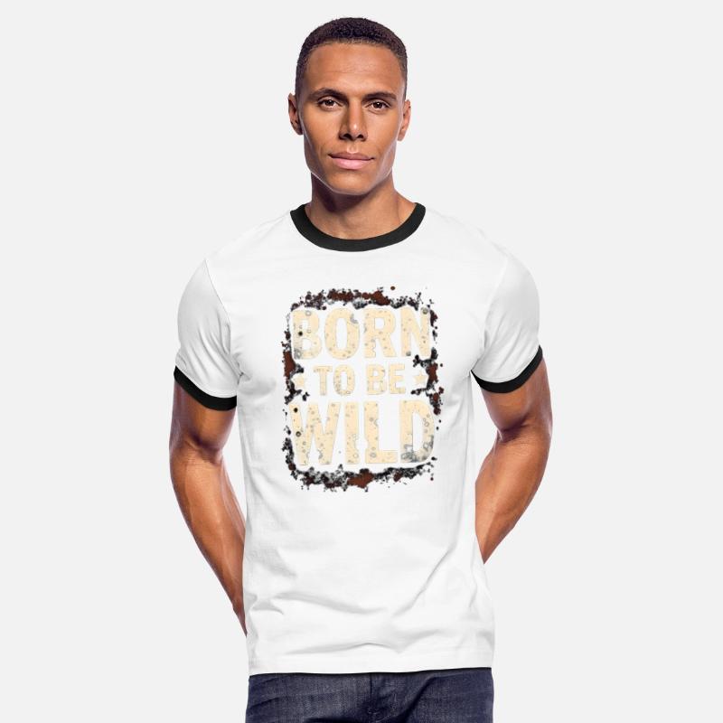 Rugged Style: Distressed Lettering Shirt