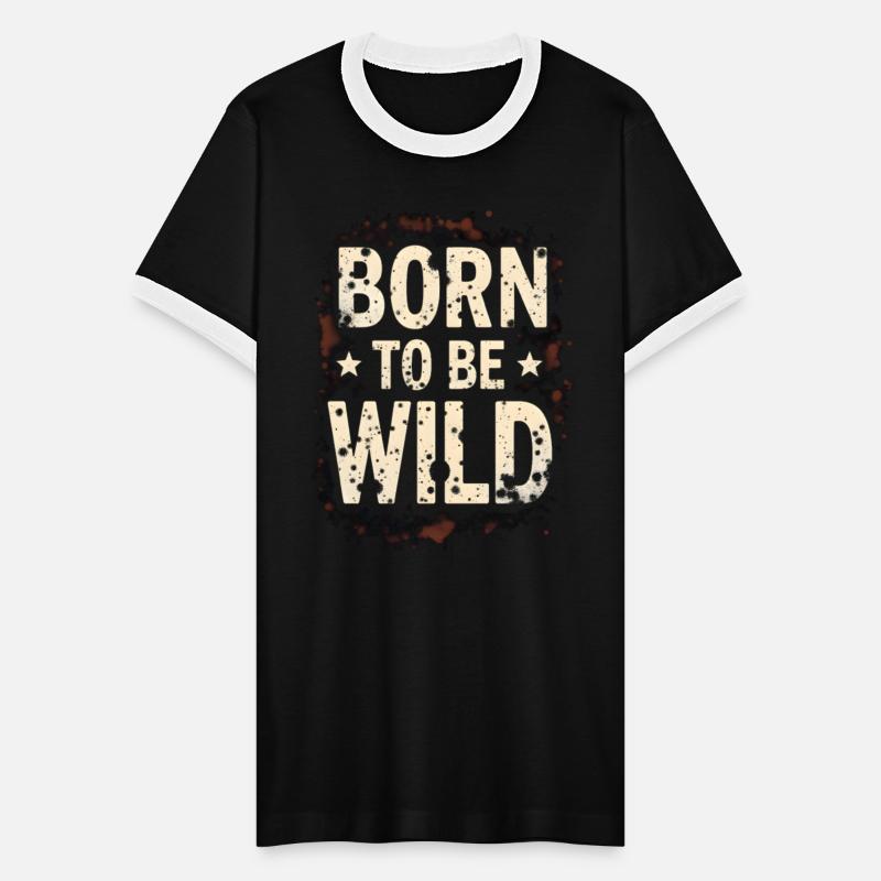 Rugged Style: Distressed Lettering Shirt