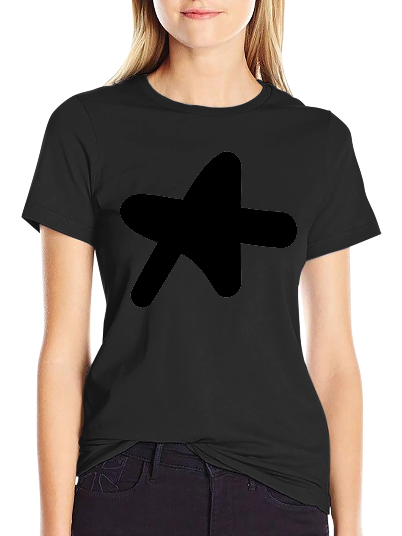 Black Star Graphic Tee - Casual Menswear