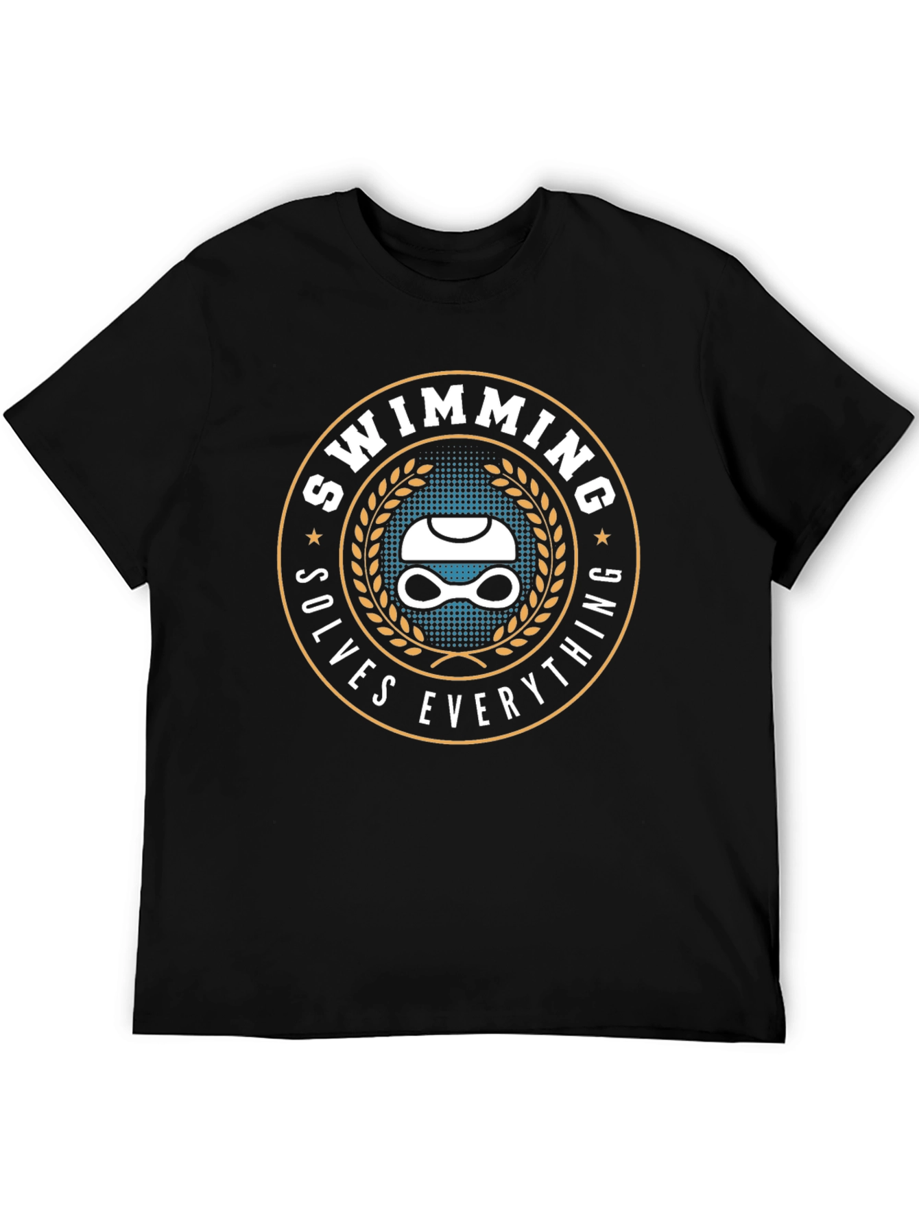 Swimming Solves Everything Graphic Tee