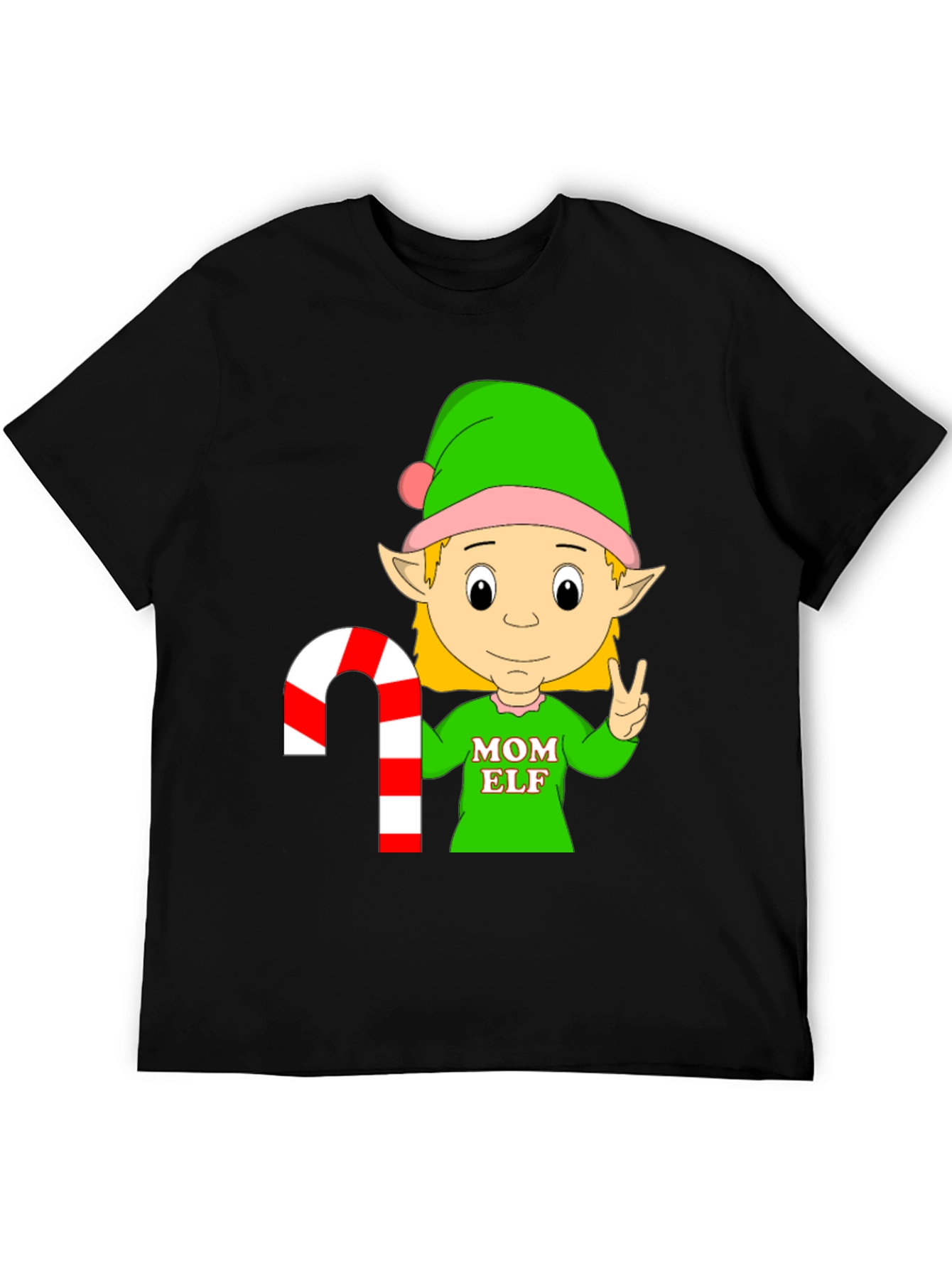 Mom Elf Christmas Holiday T-Shirt