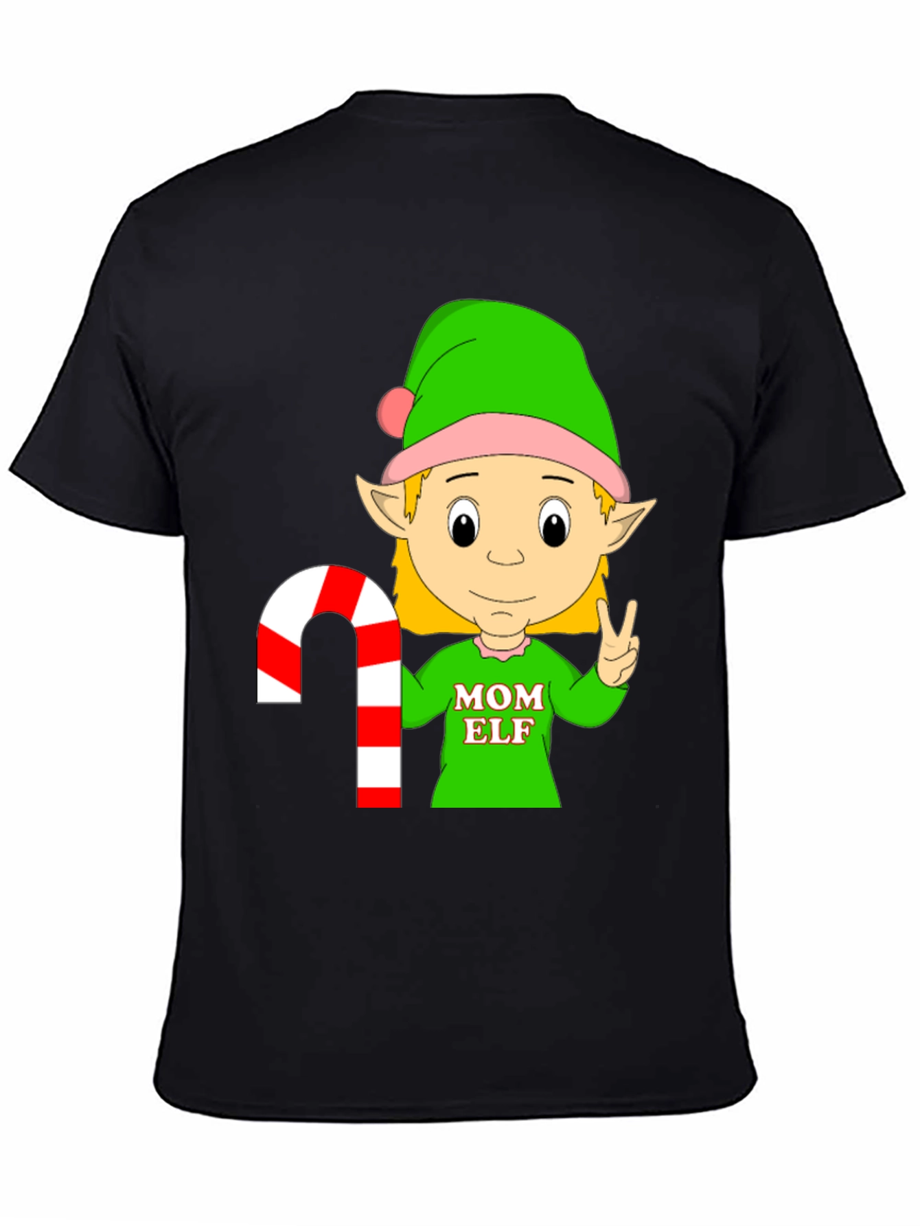 Mom Elf Christmas Holiday T-Shirt