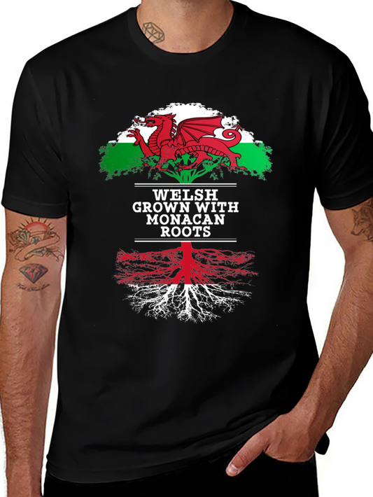 Welsh Grown with Monacan Roots Graphic Tee