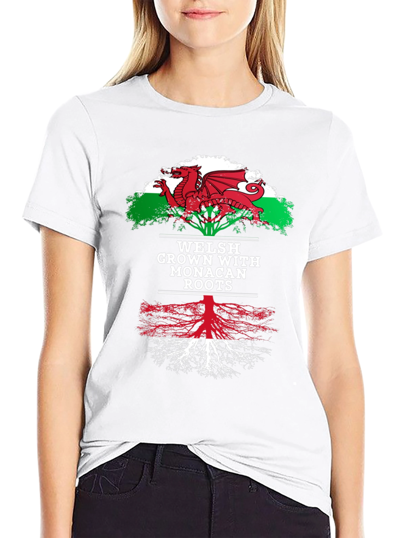 Welsh Grown with Monacan Roots Graphic Tee